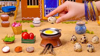 Miniature Egg Fried Rice  Schezwan Egg Fried Rice Recipe  Tiny Foodkey [upl. by Trill]