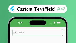 Build a Custom TextField in Flutter Android amp IOS [upl. by Adahs]