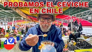 😛PROBAMOS CEVICHE en CHILE en el MERCADO de VALDIVIA y ESTO NOS PASÓ🇨🇱🐟 valdivia chile mercado [upl. by Lustick]