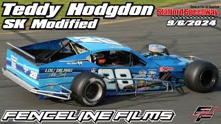 Teddy Hodgdon SK Modified Stafford Speedway 962024 [upl. by Ranilopa]