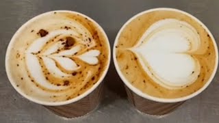 How To Make Latte Coffee Art ☕ Latte Coffee Recipe Bast Coffee Ajwa Cafe gujrat A Q Food Master ☕🍵 [upl. by Adlin882]