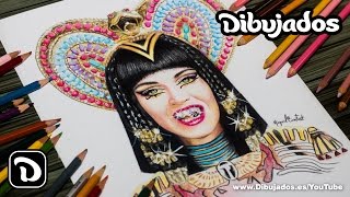 Dibujando a KATY PERRY  Dark Horse  Dibujados [upl. by Eleonore]