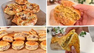 4 Recettes avec de la Pâte Feuilletée très Facile et Rapide 😋 Recette salée express [upl. by Enovi806]