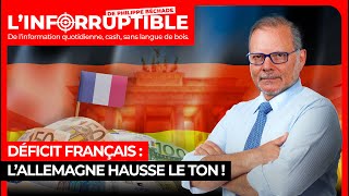 Déficit français  l’Allemagne hausse le ton [upl. by Gnuj905]