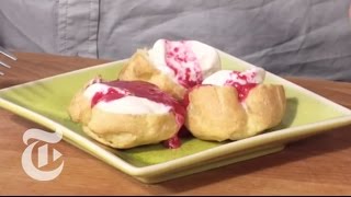 Dining The Minimalist  Profiteroles With Raspberries  The New York Times [upl. by Wilfrid]