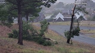 Tornado damages homes in Manzanita [upl. by Ahsined981]