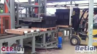 Automatismo de carga de Pallets para tijolo  BETIOL MÁQUINAS [upl. by Webber]