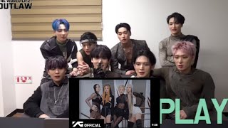 Ateez Reaction to Blackpink BPM Roll Ep4 Fanmade 💜 [upl. by Llenoj780]