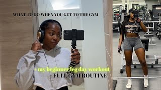 How to start your fitness journey FULL workout in the gym gym anxiety  weight training for women [upl. by Pallaton]