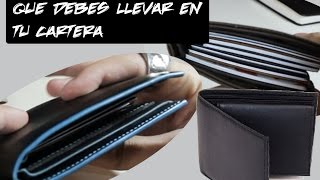 ¿Que debes tener en tu cartera Cartera para hombres  JR Style For Men [upl. by Anayrb]