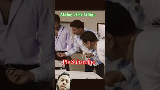 Akshay Ji Ne Li Sign  entertainmentshorts comedy viralshorts [upl. by Irac790]