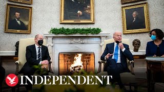 Live Joe Biden and Olaf Scholz hold press conference at the White House [upl. by Ythomit626]