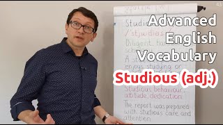 Studious adj  Advanced English Vocabulary  One Minute Videos [upl. by Israel]