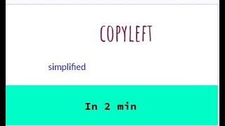 Copyleft [upl. by Mehcanem]