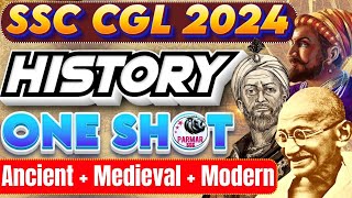 HISTORY ONE SHOT LECTURE FOR SSC CGL 2024  GKGS FOR SSC EXAMS 2024  PARMAR SSC [upl. by Xed621]