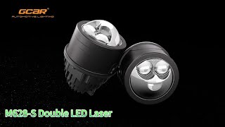 GCAR New 30quot M628S Double LED Laser Bi LED Fog Lights Universal for Car [upl. by Aronael]