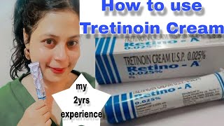 How To Use Tretinoin Cream  Best Method Of Applying Tretinoin Cream [upl. by Myke729]