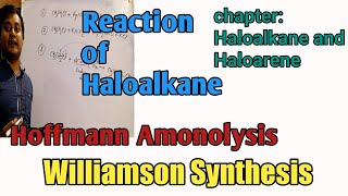 Reaction of haloalkane [upl. by Yro]