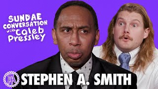 STEPHEN A SMITH Sundae Conversation with Caleb Pressley [upl. by Carolynne720]