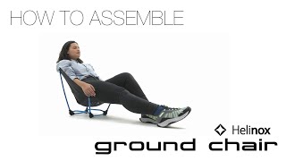 INSTRUCTION Helinox Ground Chair Instruction [upl. by Malina]