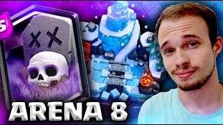 MELHOR DECK DE CEMITÉRIO PARA PUSH NA ARENA 8  CLASH ROYALE [upl. by Swen606]