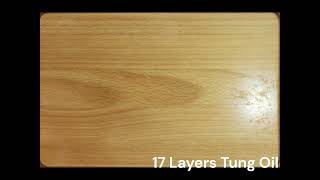 Tung oil on Beech [upl. by Aseen]