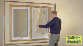 Wallside Windows Casement Window Screen Operation [upl. by Hayott]