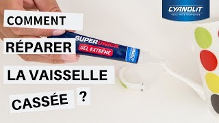 Colle multiusages pour réparer de la vaisselle cassée [upl. by Morissa532]