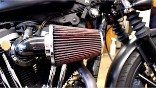 Screaming Eagle Heavy Breather Servicing  KampN Clean amp Recharge  Iron 883 Sportster Build Ep 02 [upl. by Eceinart]