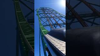 Kingda Ka BACKWARDS🎢🤯 travel shorts POV newjersey eastcoasters [upl. by Sanfo]