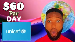 Earn 60 Par DAY with unicef See how you can be part of themunicef is recruiting Massively2024 [upl. by Betthel27]