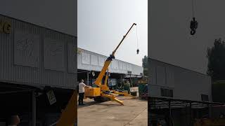 3 ton crawler spider crane 5section boom crane Spider crane manufacturer [upl. by Toblat]