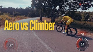 Cycling Aero Bike vs Climber [upl. by Nuawd]