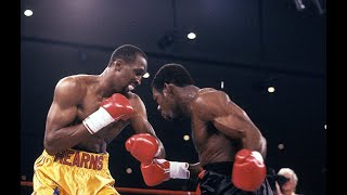 Iran Barkley vs Thomas Hearns 2 Highlights [upl. by Leahcimal]