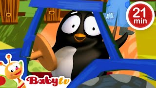 Pim amp Pimba the Penguins Playing Games 🐧​🐧​  Best Full Episodes Collection 🤩​  BabyTV ​ [upl. by Agathy]