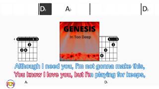 GENESIS In Too Deep FCN GUITAR CHORDS amp LYRICS [upl. by Leunas101]