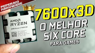 RARÍSSIMO RYZEN 5 7600x3D o SIX Core mais rápido para games do mundo Desempenho de I9 TDP de I3 [upl. by Anim]