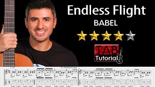 Endless Flight Babel soundtrack by Gustavo Santaolalla  Fingerstyle Guitar Tutorial  Sheet amp Tab [upl. by Drarig48]