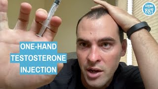 One Handed Testosterone Gluteal Injection [upl. by Kohsa]