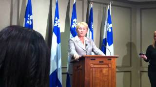 Pauline Marois demande la fermeture de la centrale nucléaire Gentilly2 [upl. by Egrog26]