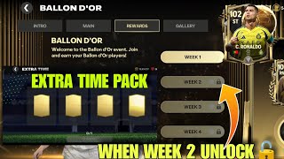 WHEN BALLON DOR WEEK 2 UNLOCK  12500 EXTRA TIME PACK OPENING [upl. by Aneehsyt693]