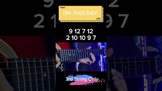 1 String On This Day Tabs [upl. by Silvan]