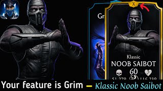 Klassic Noob Saibot X60 Gameplay amp Review  Awesome 😎 Special Attack  MK Mobile [upl. by Renick]