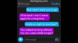 Bakudeku 🧡💚 texting story 13 no heat [upl. by Day656]