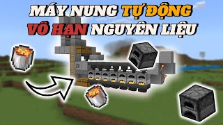 Hướng Dẫn Xây Máy Nung Tự Động Nguyên Liệu Nung Vô Hạn Minecraft Bedrock 121 [upl. by Htepsle]