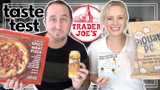 New Trader Joes Grocery Shopping Taste Test [upl. by Tobiah]