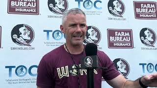 Mike Norvell talks Wednesday practice defense’s good day and prep for Cal [upl. by Carolus]