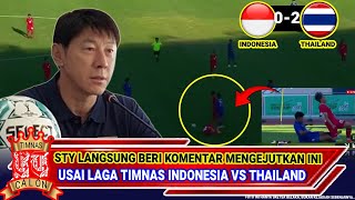 🔴 TIMNAS INDONESIA U20 DI BIKIN KEOK THAILAND U20  BEGINI KOMENTAR SHIN TAE YONG USAI LAGA TADI [upl. by Tereve]