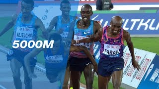 Mo Farah Wins His Last Race In An Epic 5000m Battle  IAAF Diamond League Zürich 2017 [upl. by Llertnahs]