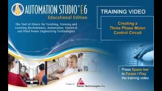 Electrical  Creating a Three Phase Motor Control Circuit  Automation Studio™ [upl. by Feld]